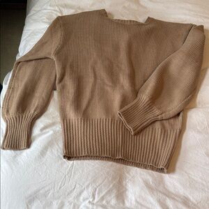 Dance & Marvel Cozy Brown Crew Neck Sweater